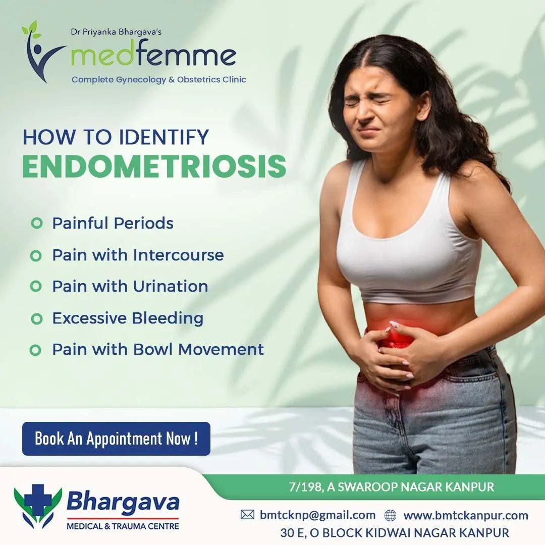 Diagnostic consultation for endometriosis-related infertility at Medfemme Kanpur.