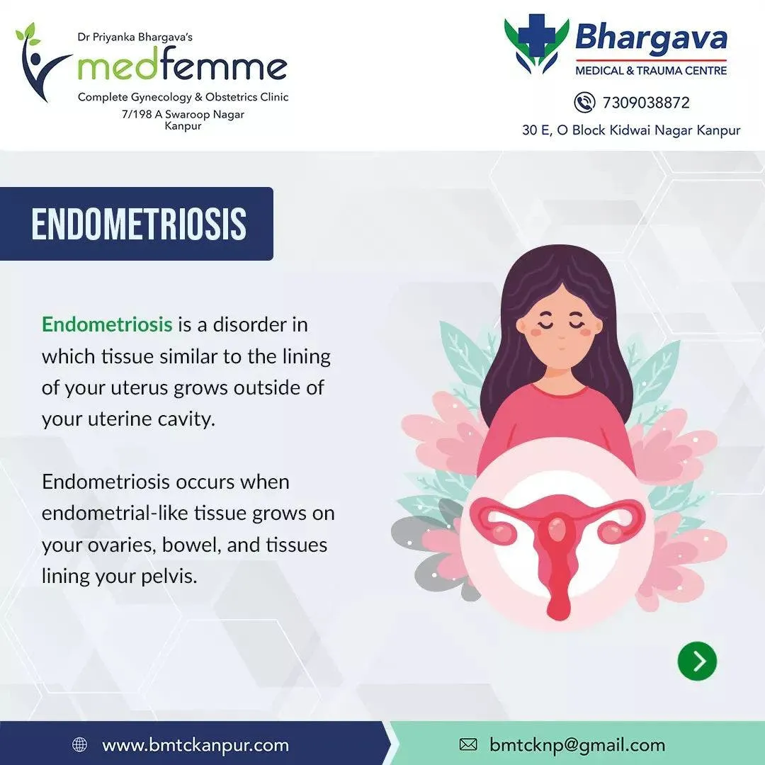 Dr. Priyanka Bhargava discussing endometriosis treatment with a patient.