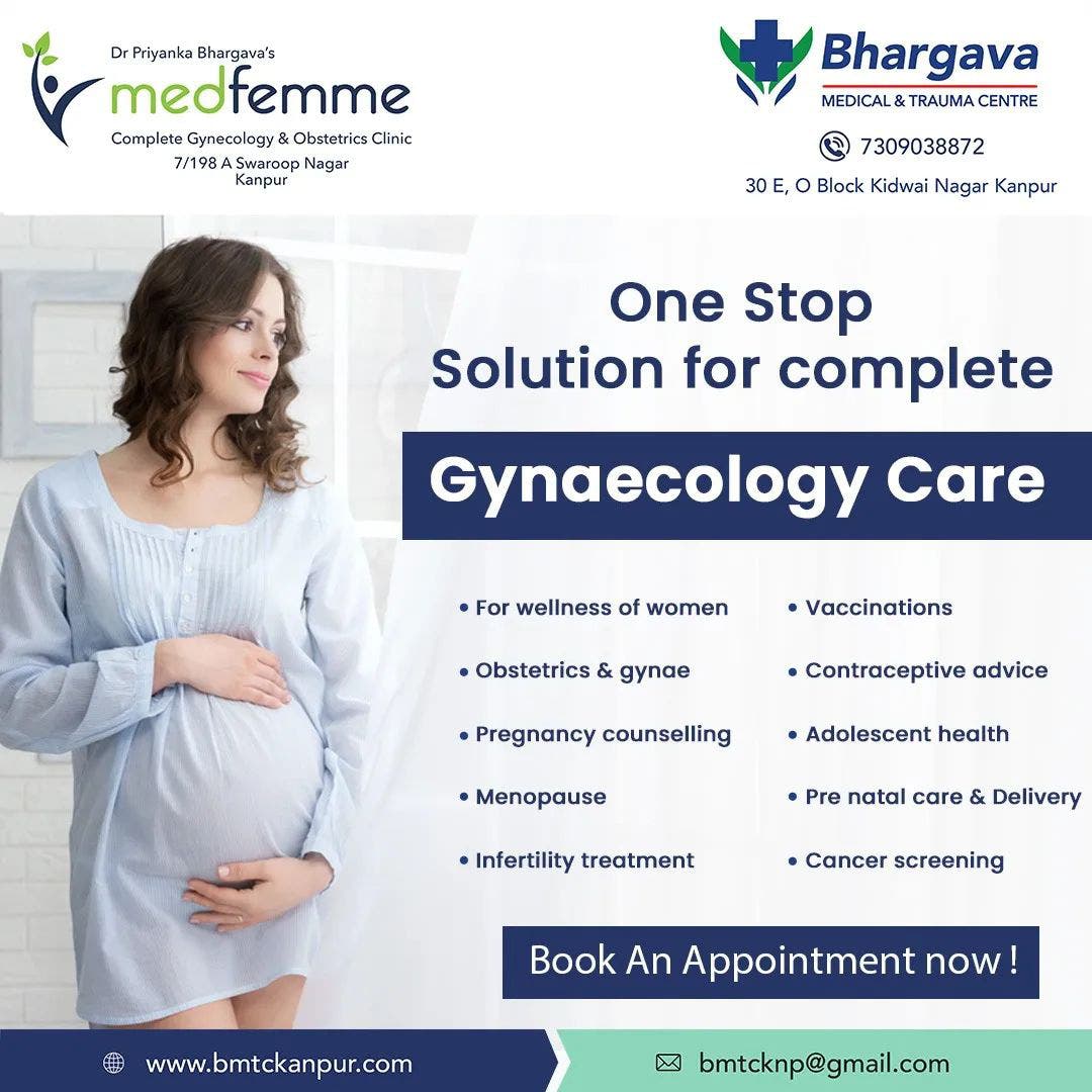 Dr. Priyanka Bhargava providing urgent prenatal advice at Medfemme Kanpur.